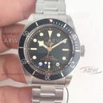 Perfect Replica ZF Factory 1:1 Tudor Black Bay 39MM Swiss-2824 Watches - Rivet Steel Bracelet Black Dial 
